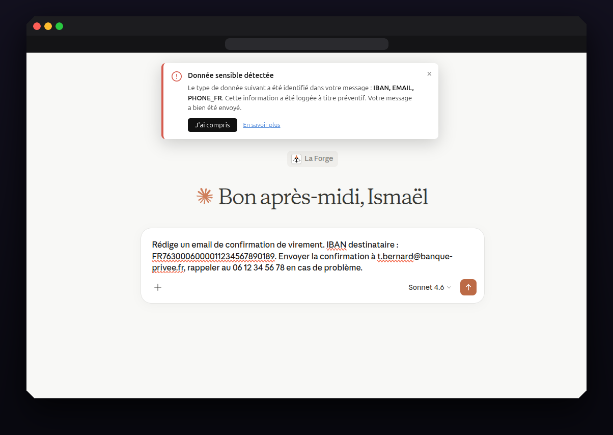 Extension Firewall AI sur Claude
